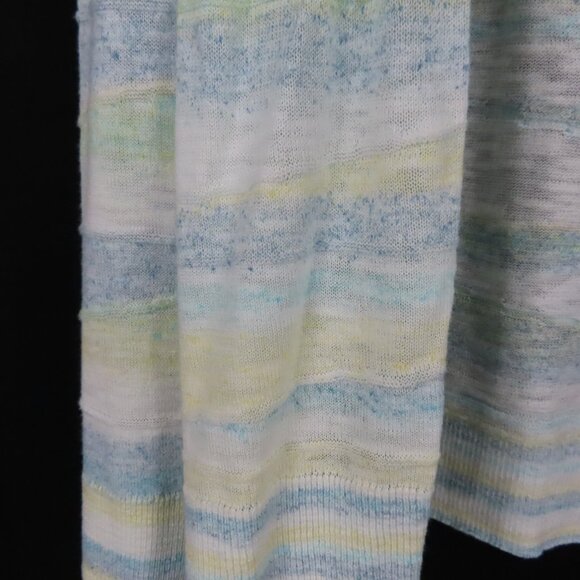 Lightweight Blue and Tan Striped Spense Sweaters Sz. S - Picture 4 of 14